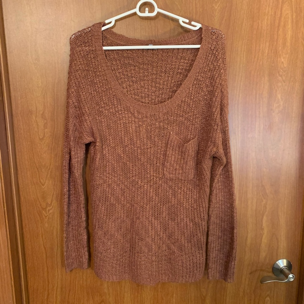 Burnt orange sweater!